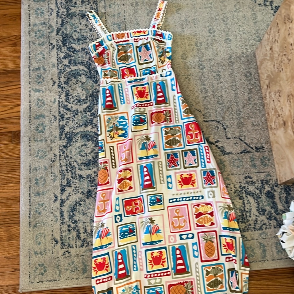 Nautical maxi dress
